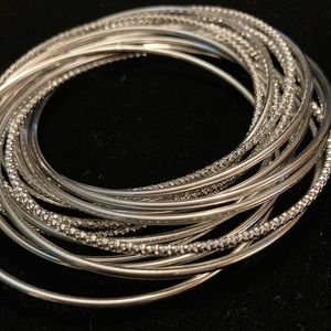 TOCARA GEMI. Stainless Steel Multi bangle